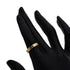 Vendome Louis Cartier Band Ring 18K Tricolor Gold