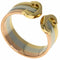 Vendome Louis Cartier Band Ring 18K Tricolor Gold