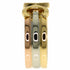 Vendome Louis Cartier Band Ring 18K Tricolor Gold