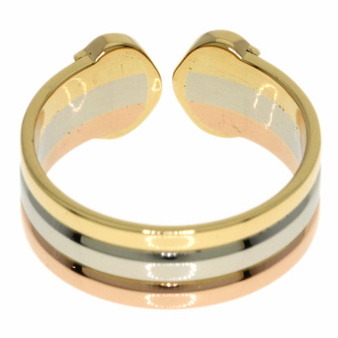 Vendome Louis Cartier Band Ring 18K Tricolor Gold