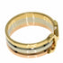Vendome Louis Cartier Band Ring 18K Tricolor Gold