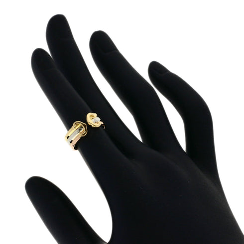 Vendome Louis Cartier Band Ring 18K Tricolor Gold