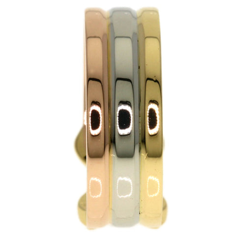 Vendome Louis Cartier Band Ring 18K Tricolor Gold