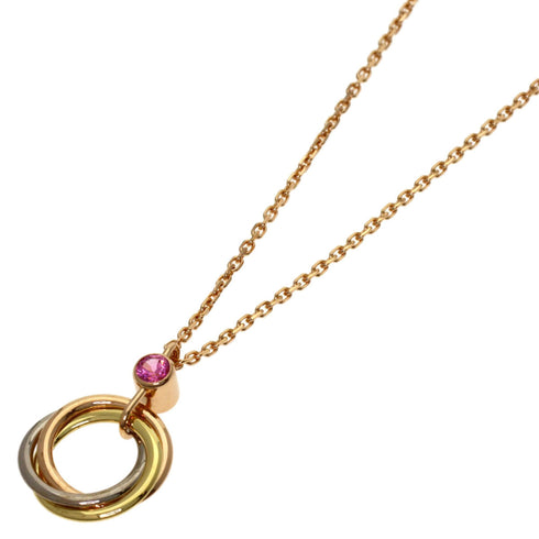 Trinity Pendant Necklace 18K Tricolor Gold