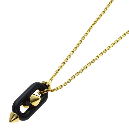 Pendant Necklace Titanium and 18K Yellow Gold