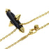 Pendant Necklace Titanium and 18K Yellow Gold