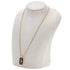 Pendant Necklace Titanium and 18K Yellow Gold