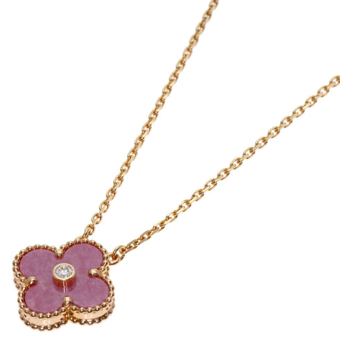 Vintage Alhambra Pendant Necklace 18K Rose Gold