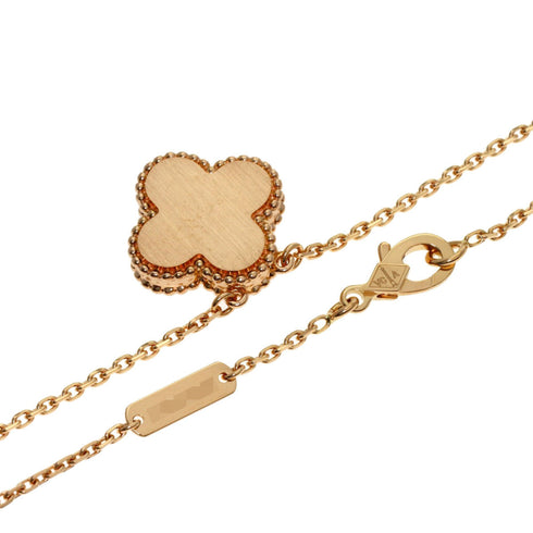 Vintage Alhambra Pendant Necklace 18K Rose Gold