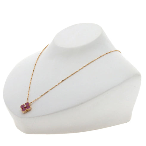 Vintage Alhambra Pendant Necklace 18K Rose Gold