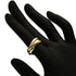 Vendome Louis Cartier Band Ring 18K Tricolor Gold