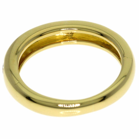 Tendrement Etoile 4P Diamond Band Ring 18K Yellow Gold