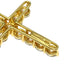 Cross Pendant Necklace 18K Yellow Gold Large with Diamond