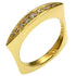 Square Diamond Ring 18K Yellow Gold