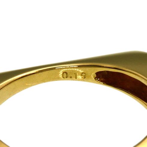 Square Diamond Ring 18K Yellow Gold