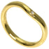 Curved Band Ring 18K Yellow Gold With Diamond