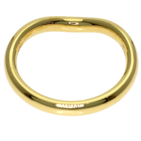 Curved Band Ring 18K Yellow Gold With Diamond