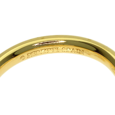 Curved Band Ring 18K Yellow Gold With Diamond
