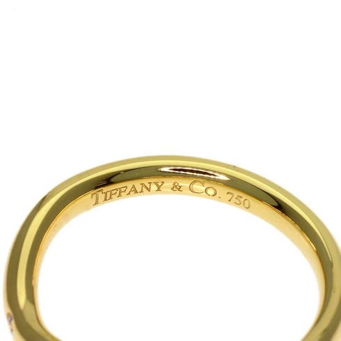 Curved Band Ring 18K Yellow Gold With Diamond
