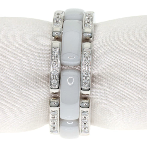 Ring Ceramic and 18K White Gold