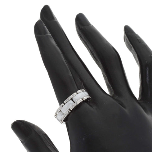 Ring Ceramic and 18K White Gold