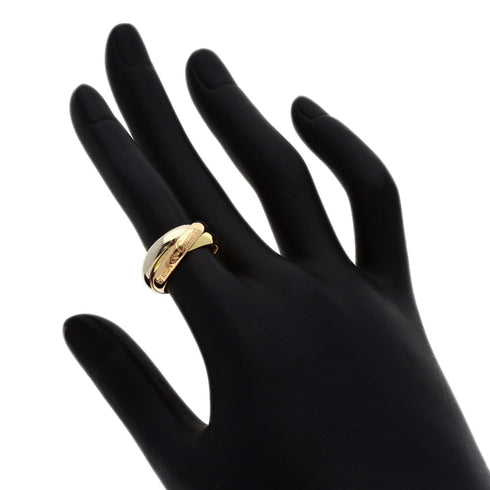 Vendome Louis Cartier Band Ring 18K Tricolor Gold