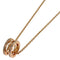 B.Zero1 Pendant Necklace 18K Rose Gold with Diamond