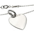 Double Heart Pendant Necklace Sterling Silver