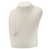 Double Heart Pendant Necklace Sterling Silver