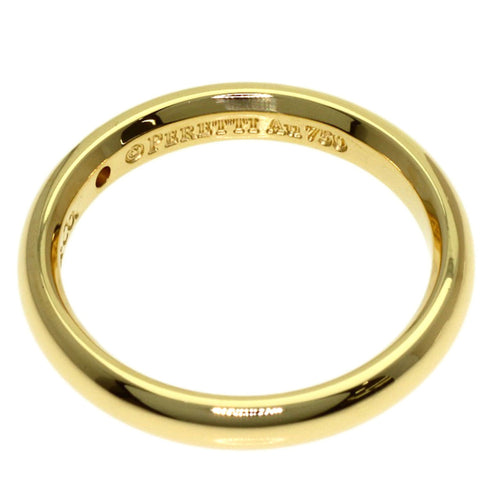 Stacking Band Ring 18K Yellow Gold with Diamond