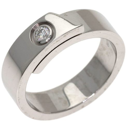 Anniversary 1P Ring 18K White Gold with Diamond