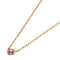 Damour Saphir Léger Pendant Necklace 18K Rose Gold with Sapphire