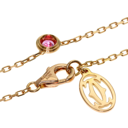 Damour Saphir Léger Pendant Necklace 18K Rose Gold with Sapphire