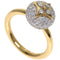 Band Ring 18K Yellow Gold and Diamond