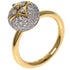Band Ring 18K Yellow Gold and Diamond