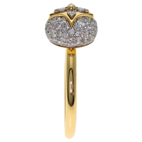 Band Ring 18K Yellow Gold and Diamond