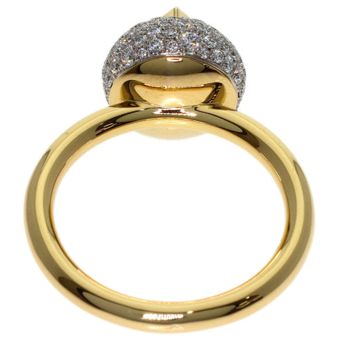 Band Ring 18K Yellow Gold and Diamond