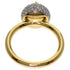 Band Ring 18K Yellow Gold and Diamond