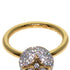 Band Ring 18K Yellow Gold and Diamond
