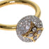 Band Ring 18K Yellow Gold and Diamond