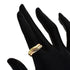 Vendome Louis Cartier Band Ring 18K Tricolor Gold