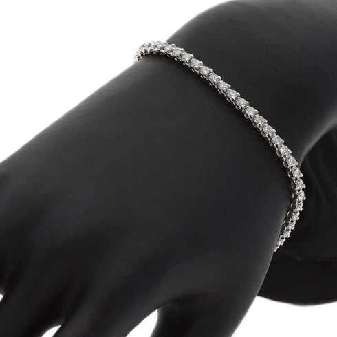 Tennis Bracelet Platinum with Diamond