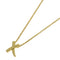 Kiss Pendant Necklace 18K Yellow Gold