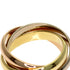 Vendome Louis Cartier Band Ring 18K Tricolor Gold