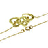Triple Heart Pendant Necklace 18K Yellow Gold with Diamond