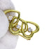 Triple Heart Pendant Necklace 18K Yellow Gold with Diamond