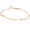 T Smile Pendant Necklace 18K Rose Gold