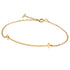 T Smile Pendant Necklace 18K Rose Gold