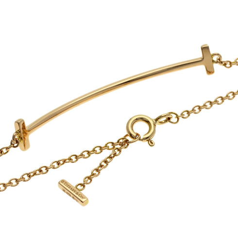 T Smile Pendant Necklace 18K Rose Gold