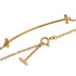 T Smile Pendant Necklace 18K Rose Gold